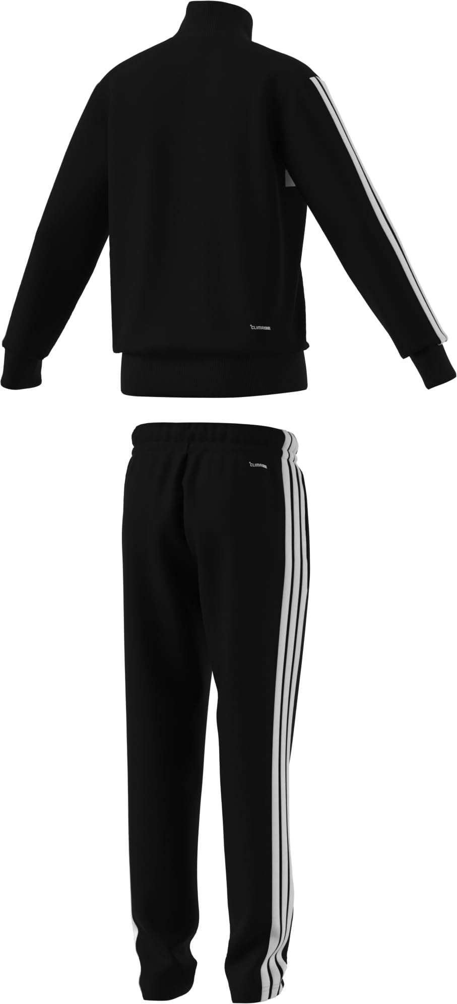adidas Unisex niños Seasonal Essentials Tiberio 3 Stripes Tricot Track Suit, black/white/pure ruby, 7-8 Years