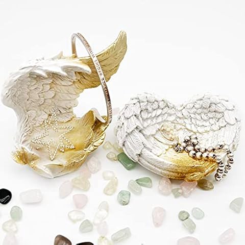 Decorative Bowls White Heart Wing Cover
