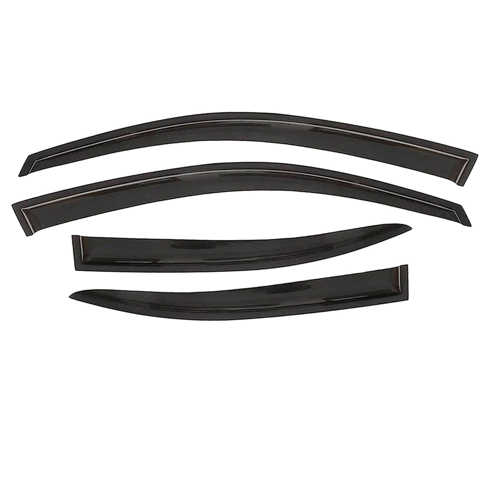 ZYFZZDS Window Visors for 2018-2022 Toyota Camry,4pcs Front and Rear Smoke Sun/Rain Guardï¼ŒWindow Deflectors, Side Window Visors 94311