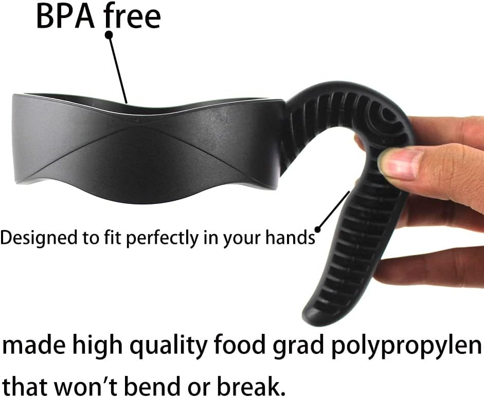 Miniatura 3 de 2 piezas de mango negro para vaso de 20 onzas, compatible con Ozark Trail, YETI, RTIC, taza de viaje, SIC, Rambler