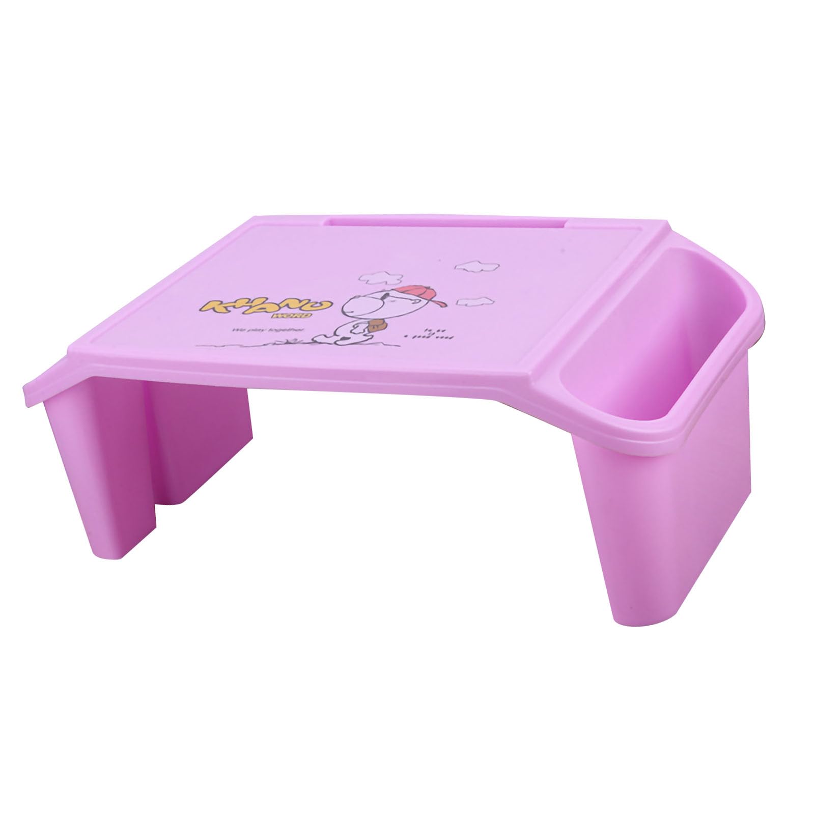 AUNMAS AUNMAS Letto per Laptop Scrivania con Bordi Lisci Design per Riporre gli Oggetti Ponte per Studenti Universitari Materiale ABS 21,3 X 10,6 X 7,5 Pollici (PINK) (PURPLE)