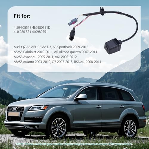 Image of 4L0980551B OE Trunk Handle Rear View Backup Camera Replacement for Audi A5 A6 Q7 S5 S6 S8 A8 Quattro, Replaces 4L0980551D 4L0 980 551 4L0980551 by GreenYi