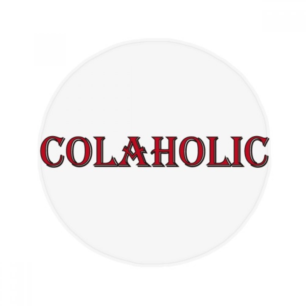 Tapis de sol Colaholic anti-dérapant rond pour salon et cuisine