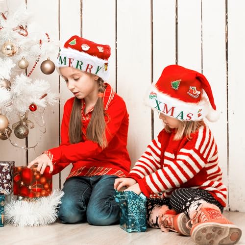 MGparty Light Up Santa Hat with LED Lights Christmas Hat for Adults Kids DIY Santa Hats Craft Kit Holiday Party Costume Headwear Xmas Gifts Accessories by MGparty - Image 6