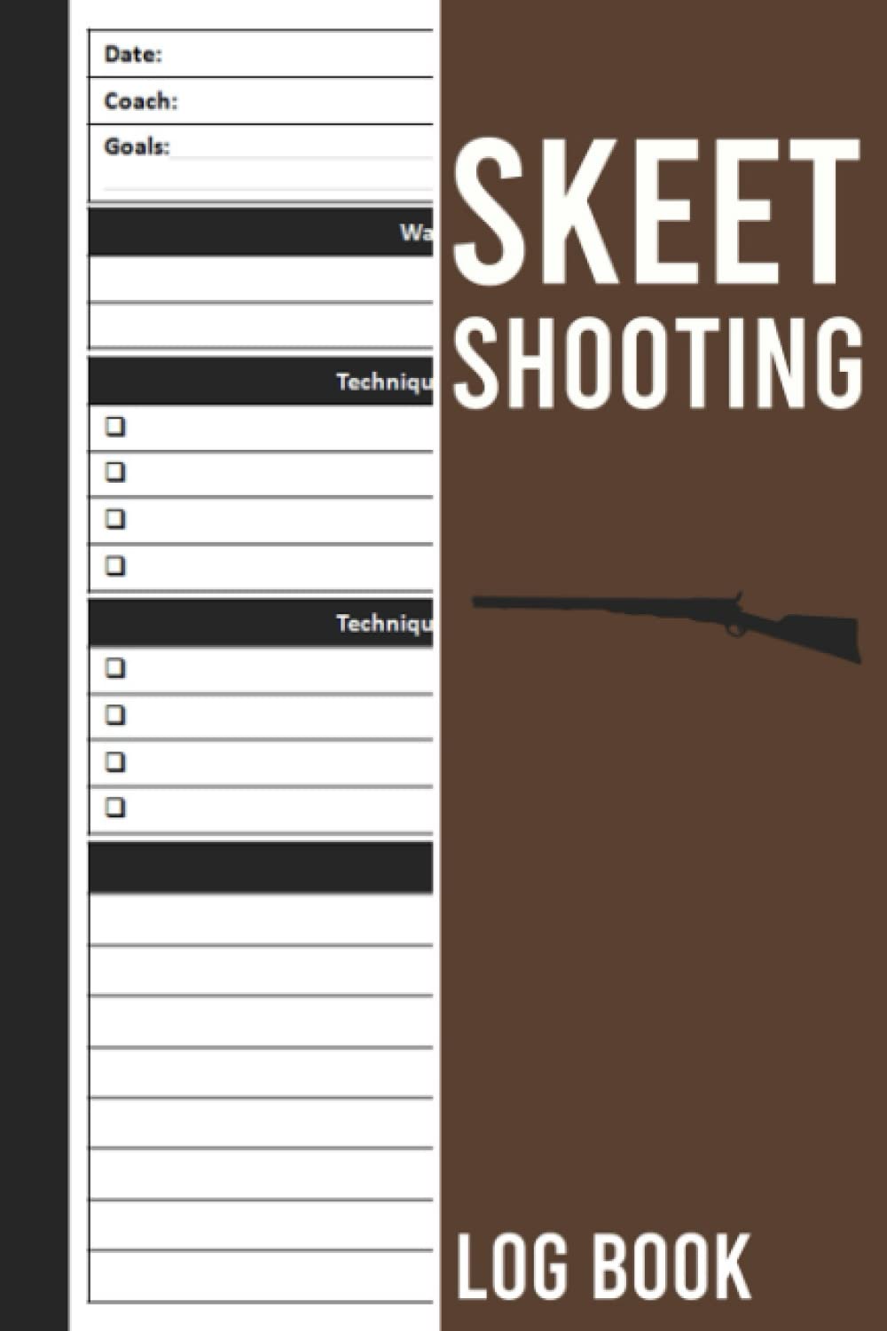 Skeet Shooting Log Book: Clay Pigeon Disc Sport Notebook to Record Trap Shoot, Ball Trap Log Book, Shoot Recording Log Book, Size 6 x 9 Inches