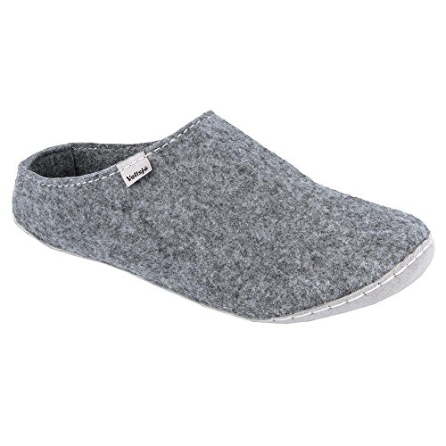 Vollsjö Mujeres Zapatillas Hecho De Sintió, Zapatos De Casa Gris Claro, Zapatos Para Señoras, Cómodas Calzado De Casa, Pantuflas De Sintió, Zapatos Casuales, Hecho En La UE, 41, Gris Cover