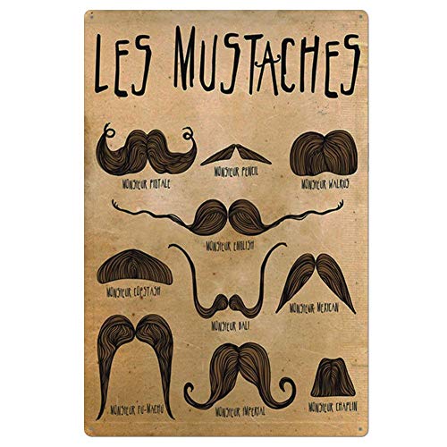 Topdo - 1 póster metálico de Pintura Vintage artística Decorativa p