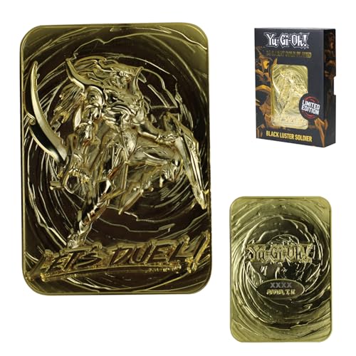 Yu-Gi-Oh! Limited Edition 24k Gold Plated Black Luster Soldier Metal Card