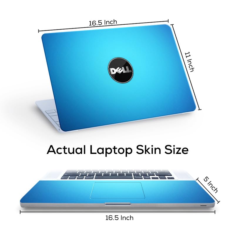 Image of Galaxsia DL748 Top+Wrist Pad Vinyl Laptop Skin /Sticker /Cover for 17 to 17.3 Inches Laptops Laminated-Removable-HD Quality Compatible for Dell (16.5x11 Inches)