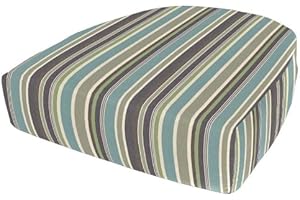 Sunbrella Brannon Whisper 19.5" x 20" Curved Outdoor Back Cushions