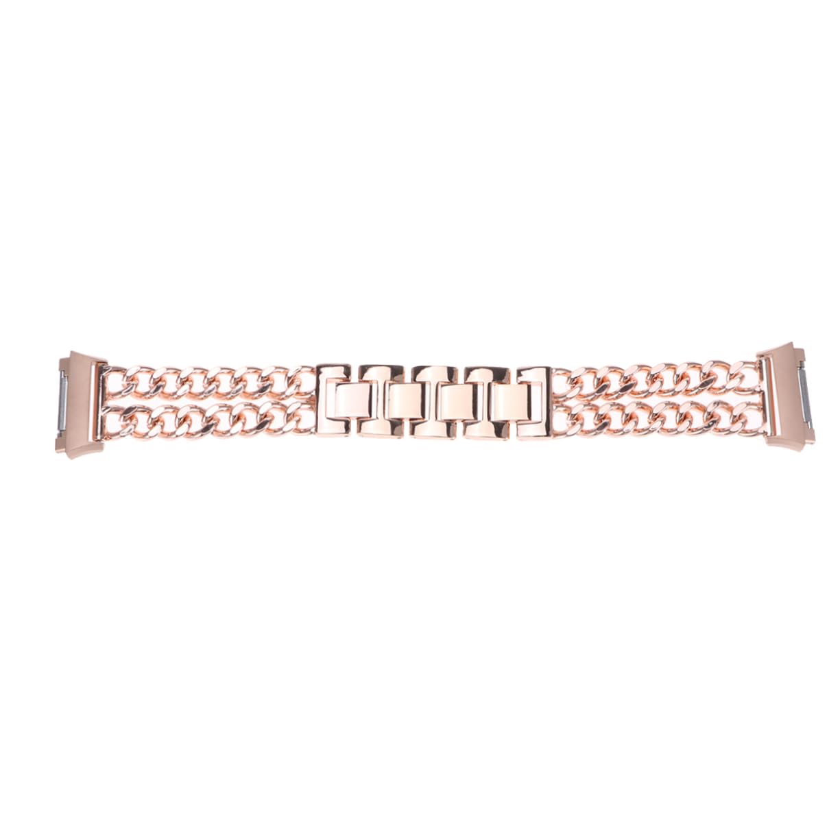 Gatuida 2 Pièces Bracelet Double Rangée Chaîne Bracelet De Montre En Acier Ceinture En Acier Inoxydable
