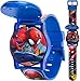 Marvel Boys' Quartz Watch with Plastic Strap, Blue, 24 (Model: SPD4493)