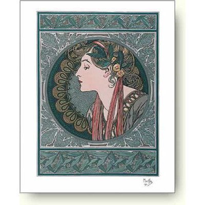 アルフォンス・ミュシャのリトグラフ Amazon.co.jp: アルフォンス・ミュシャ『音楽』(連作《四芸術