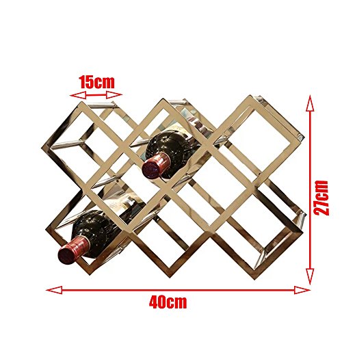 Lunezy Soporte para 8 Botellas de Vino en Hierro miniatura 2