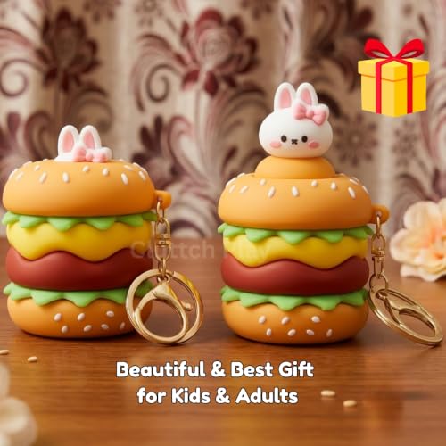 Image of Squishy Silicone soft Pop Up Animal Keychain ANY 1 (Squishy Burger)