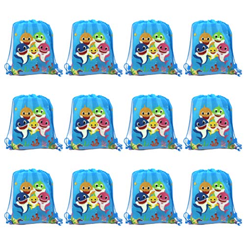 Baby Shark Drawstring Bag For Gift Bag, Party Favor Bag, Baby Shark