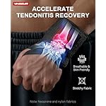 VINSGUIR Elastic Wrist Straps for Weightlifting and Working Out, Breathable Wrist Wraps with Thumb Loop and Left/Right Tabs, Wrist Brace for Wrist Support and Protection, Men and Women (Pair) - Image 3