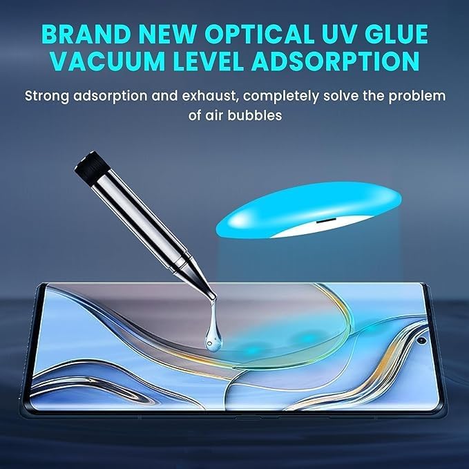 Image of Premium Tempered Glass Design for Phantom X2 Advanced Border Less Full Edge to Edge UV Screen Protector and Easy Installation Kit Pack of 1 byI