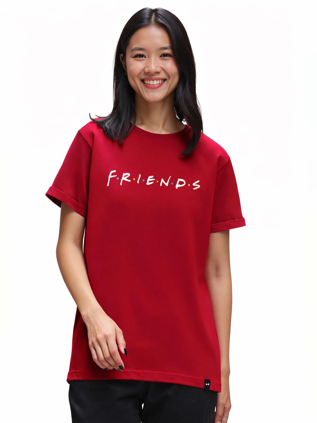 bewakoof Women's Letter Print Relaxed Fit T-Shirt-picture-46