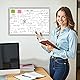 Royomal Magnetisch Whiteboard Klein, 40x30cm Magnetisches Whiteboard, Magnetic Abwischbar für Schreibtisch, Magnettafel Wand HäNgende Doppelseitige Tafel, für Büro, Heim und Schule