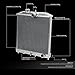 DNA Motoring RA-HC92-32-1 1-Row Aluminum Core Radiator Compatible with 92-00 Honda Civic/Del Sol MT