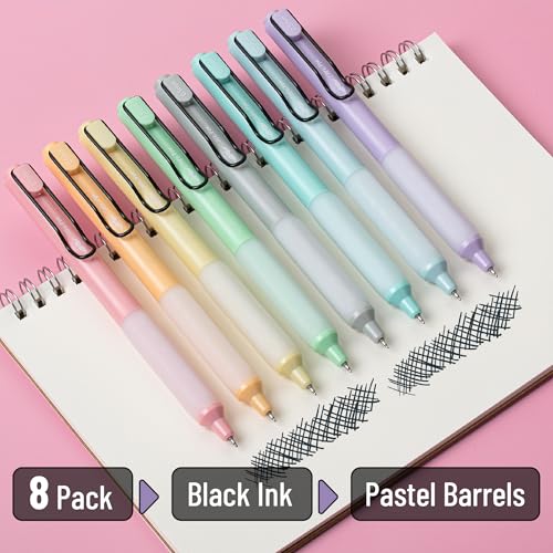 Mr. Pen Bolígrafo Gel Retráctil 8 Pack Tinta Negra miniatura 2