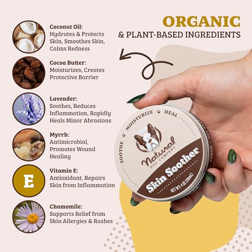 Natural Dog Company NDC44-1T-FBA Skin Soother, 1 Oz. Tin, Allergy And Itch Relief For Dogs thumb #1