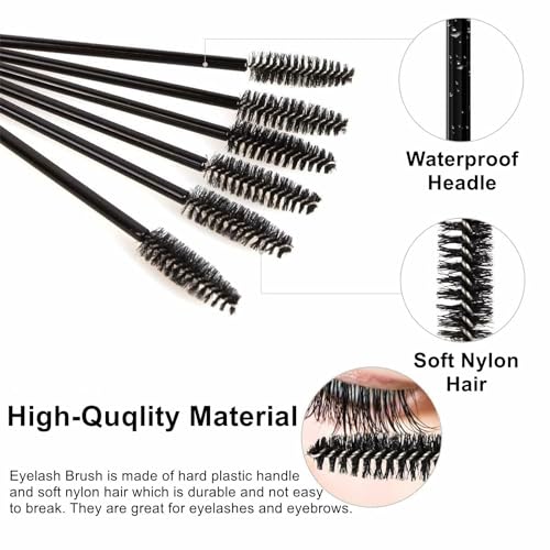Disposable Eyelash Brushes Mascara Brush Wands Applicator Cosmetic Makeup Brush Tool Kits (200 pcs) - Image 6