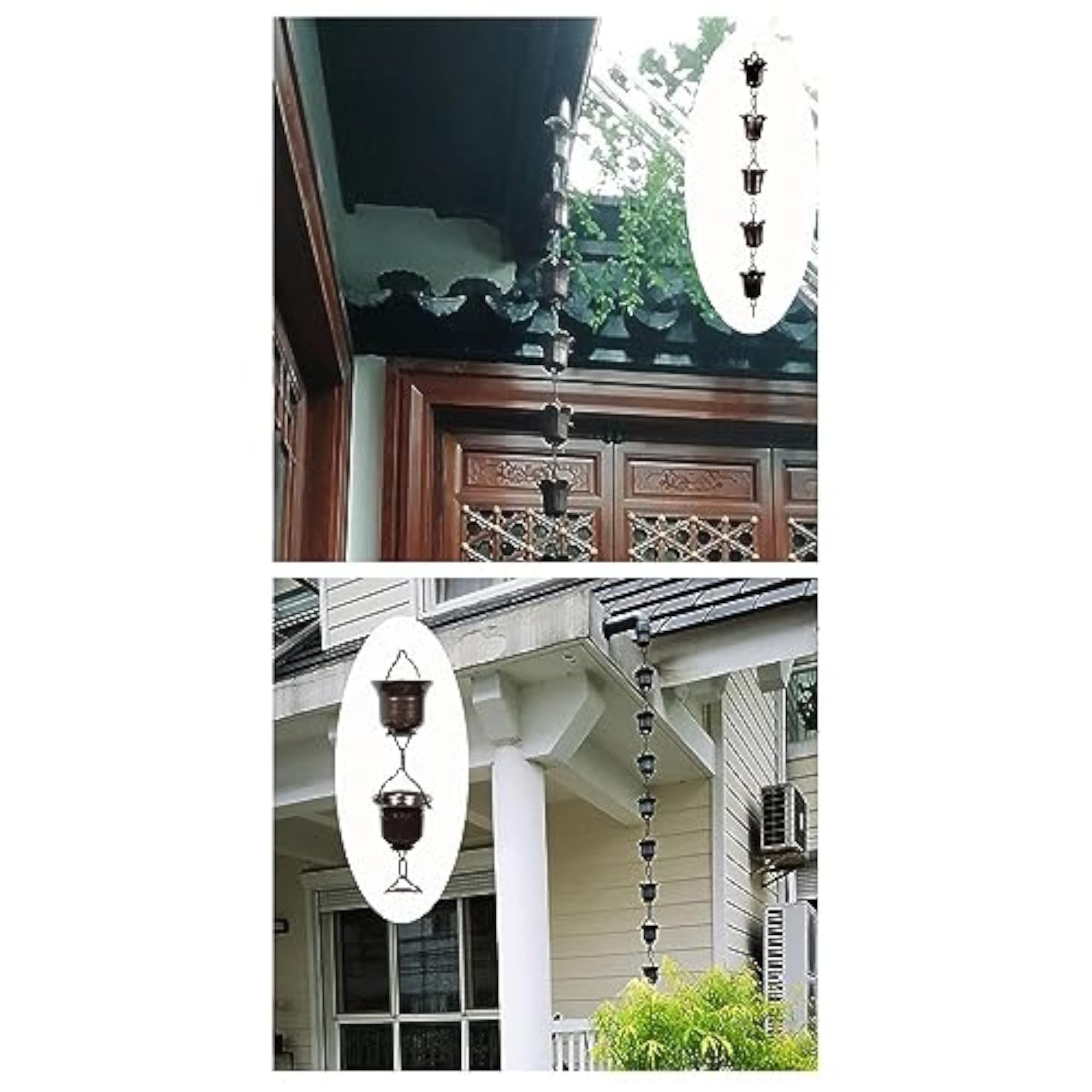 Garden Rain Chains Aluminum 1M Rain Collectors
