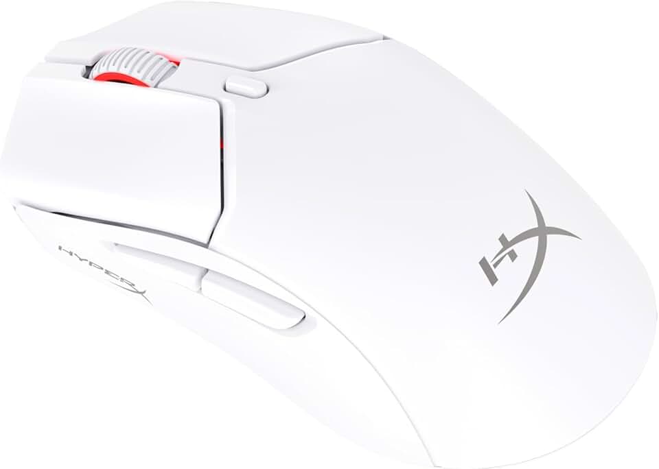 HyperX Pulsefire Haste 2 Mini – Mouse para jogos sem fio para PC, compacto, leve, Bluetooth, 2,4 GHz, branco