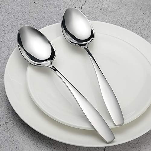 Gitany 6 Pieces Table Serving Spoons Set, Stainless Steel Large Spoons for Parties