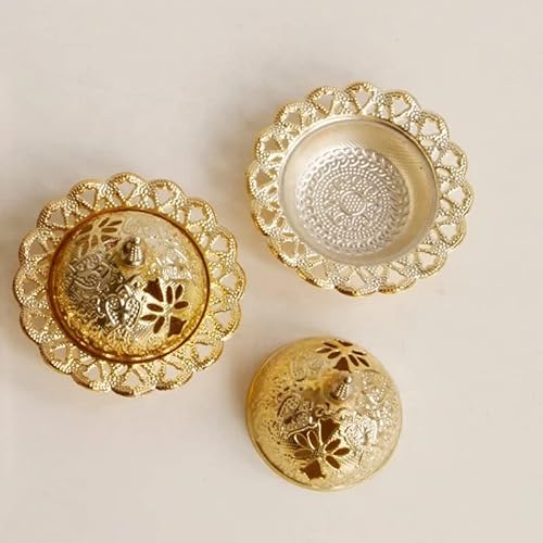 Gold Arabic Incense Holder, Cone/Bakhoor Burner, Middle Eastern Floral Dubai Style, Home/Office Decor, Wedding/Ramadan/Eid Gift/Favors #TOP2