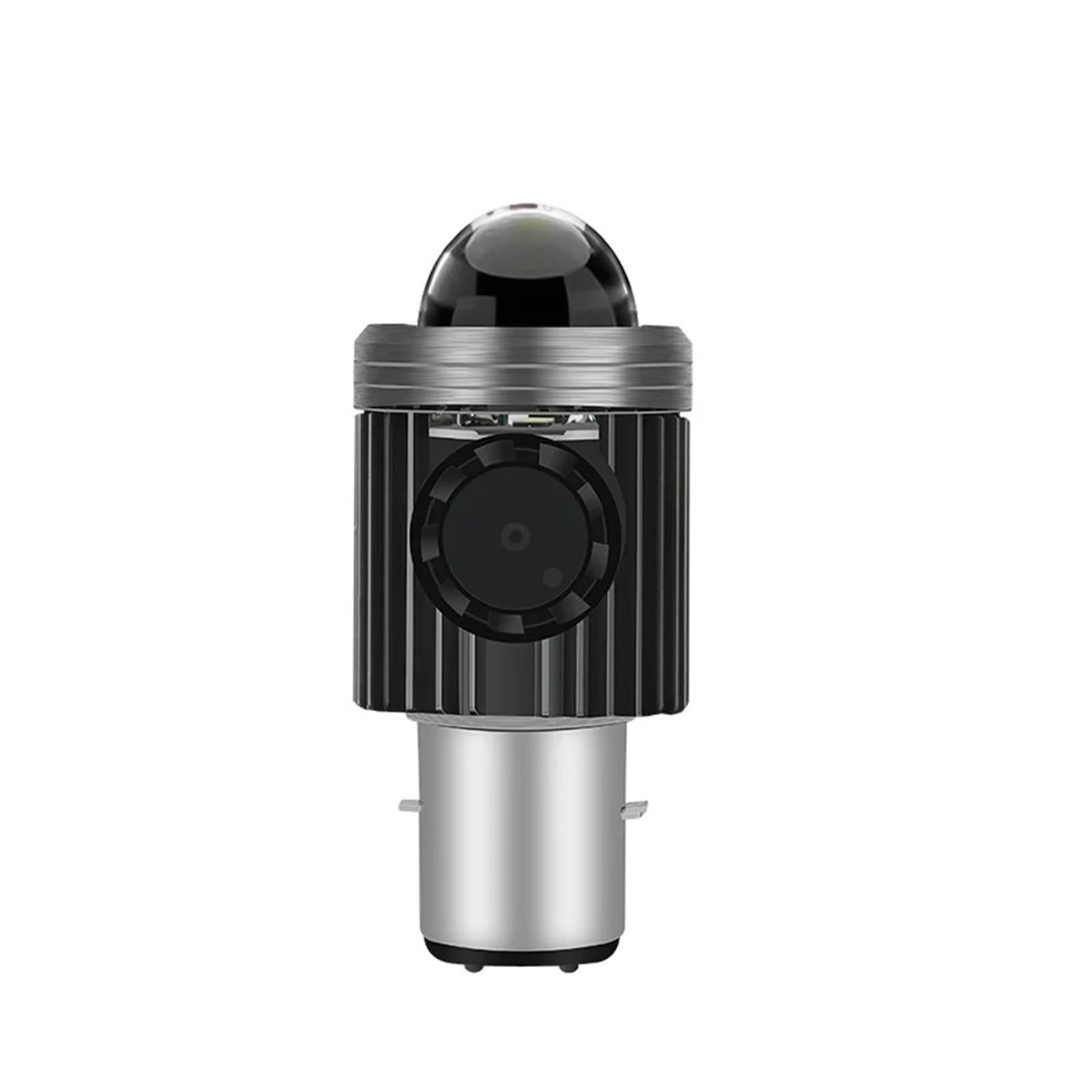 Ampoule Phare LED Pour Motos H4 BA20D Avec Refroidissement Amusant Faisceau Haut Bas Avant Pour Scooter Moto Phare De Moto(BA20D-Yellow)