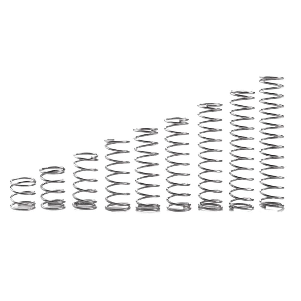 Edelstahl Druckfeder, 0.4mm Drahtdurchmesser 4mm OD 5mm Freie Länge, Packung mit 10 Edelstahl Druckfeder, 0.4mm Drahtdurchmesser 4mm OD 5mm Freie Länge, Packung mit 10