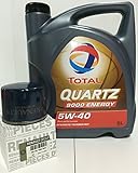 aceite total quartz 9000 energy 5w40 filtro de Aceite ORIGINAL de la casa RENAULT 8200 768 927