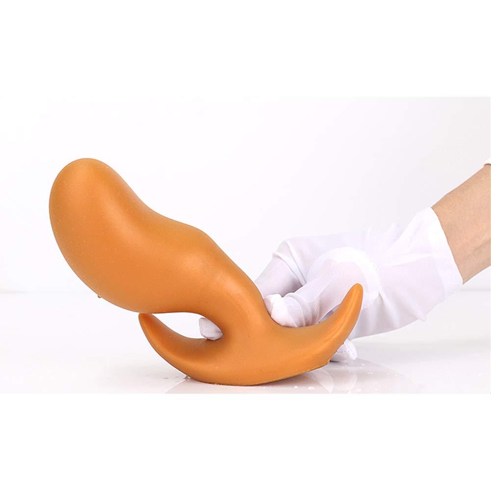 SXOVO Plug Anale Ergonomico Morbido Plug Analesex Kit Butt Plug in Silicone con Base a Mezzaluna Stimolatore Prostata Sesso Anale Sex Toys per Uomo Donna Giocatore Avanzato (L)