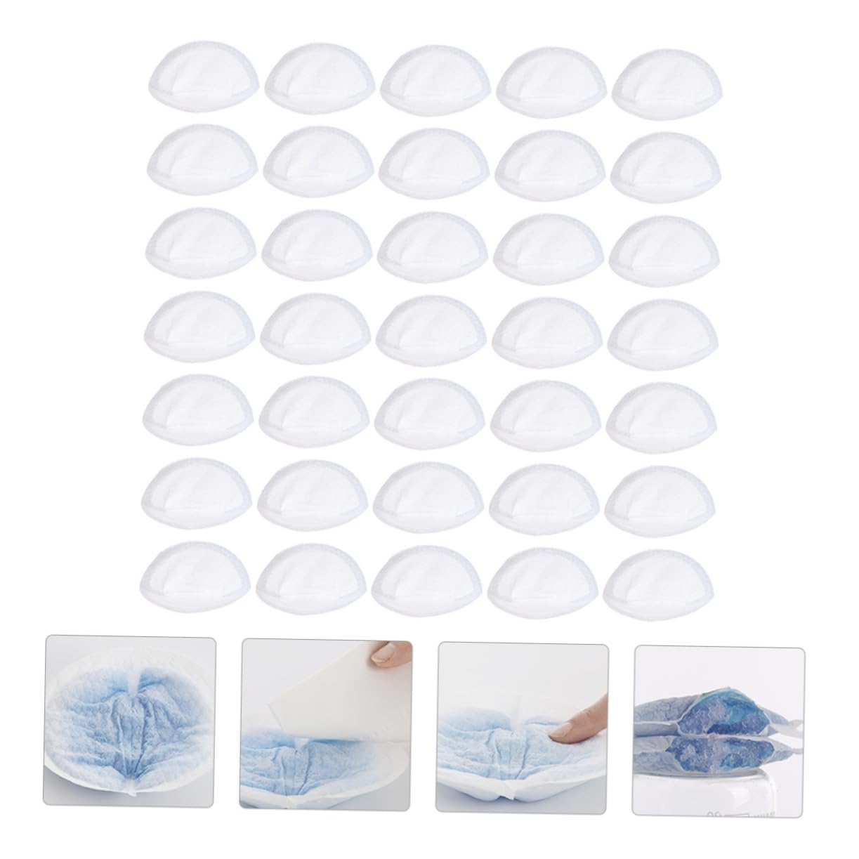 GALPADA 100pcs Thin Breastfeeding Nursing Pads Absorbent Breast Mats for Moms Comfortable and Breathable Design for Convenient Feeding During Autumn and Winter