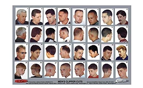 20GM BARBER POSTER MEN'S HAIRCUTS