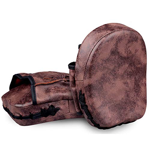 Paos frappe cible boxe en cuir PU rétro café pour entraînement intensif de Muay Thai et arts martiaux