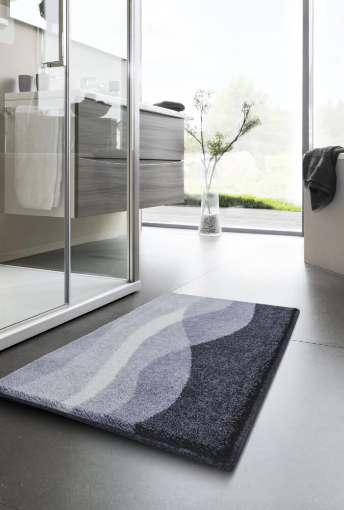 Grund Hills Tapis de bain ultra doux et absorbant antidérapant Anthracite 60 x 100 cm