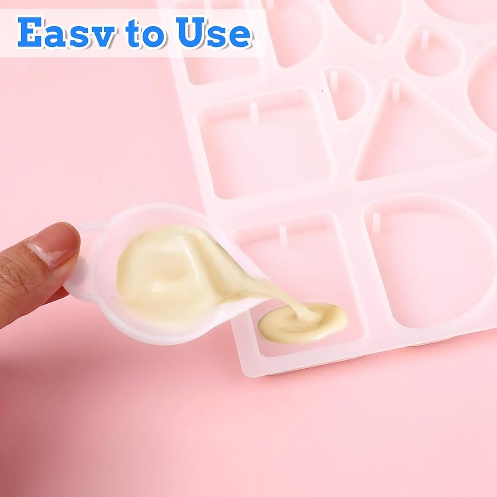 20 bicchieri in resina epossidica, piccoli stampi in silicone, dispenser per bicchieri, mini misurini per miscelare resina epossidica, creazione di gioielli