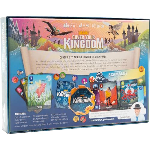 Grandpa Beck's Games Cover Your Kingdom | Cover Your Assets & VERY Obnoxious Brother | A Magically Malicious Party Game for 2-8 Players 9+