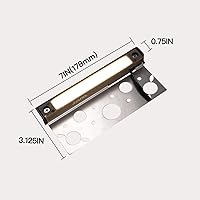 Vista 7 de Gardenreet Luz LED Hardscape,Carcasa de latón fundido,Fuente de luz integrada 3W 3000K, luz de paso LED, 7 pulgadas de largo, bajo voltaje 12V AC/DC