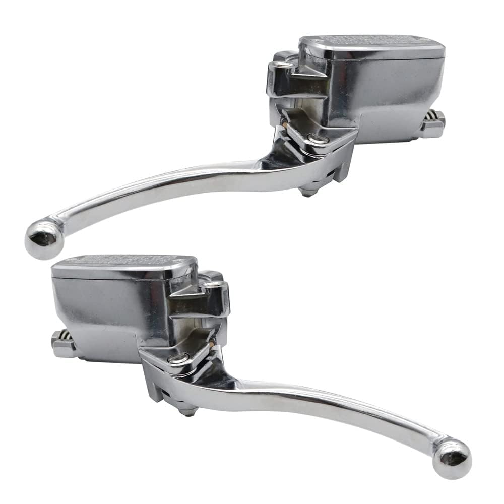 SecosAutoparts Leviers de maître-cylindre de frein chromés compatibles avec Suzuki Intruder 800 1994-2004 1400 1990-2004 1500 1998 1999 2000 2001 2002 2003 2004