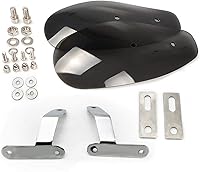 Vista 6 de Protector de mano acrílico para motocicleta, accesorios para Kawasaki Zx10r 2016 Vulcan S 650 Z650 Ninja 300 Er6f Versys 650 decoración de coche