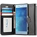 Xperia XZs Case, J&D [Wallet Stand] [Slim Fit] Heavy Duty Protective Shock Resistant Flip Cover Wallet Case for Sony Xperia XZs -Black