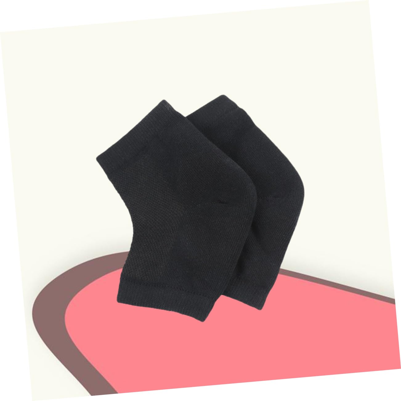 POPETPOP 2sets Moisturizing Gel Socks for Dry Cracked Heels Heel Support Socks for Women Men 3pcs*2