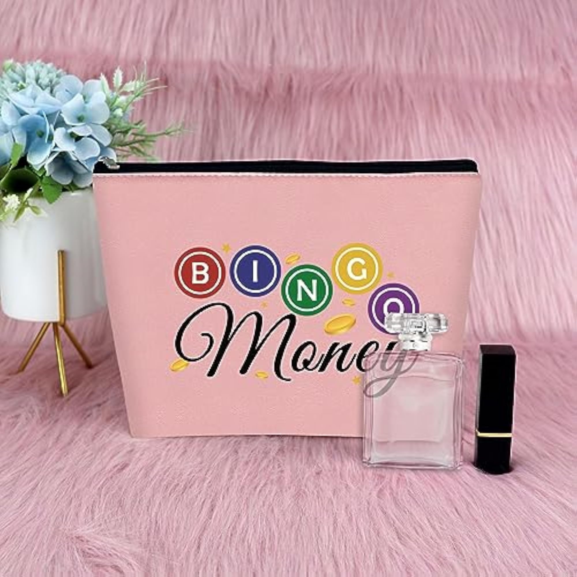 Bingo Lover Gift Makeup Bag for Casino Lovers