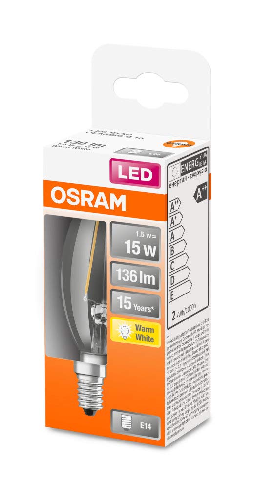 OSRAM LED STAR STICK Lote de 10 x Bombilla LED, Casquillo E14, 6500 K, 10 W, Equivalente a 75W, Luz día