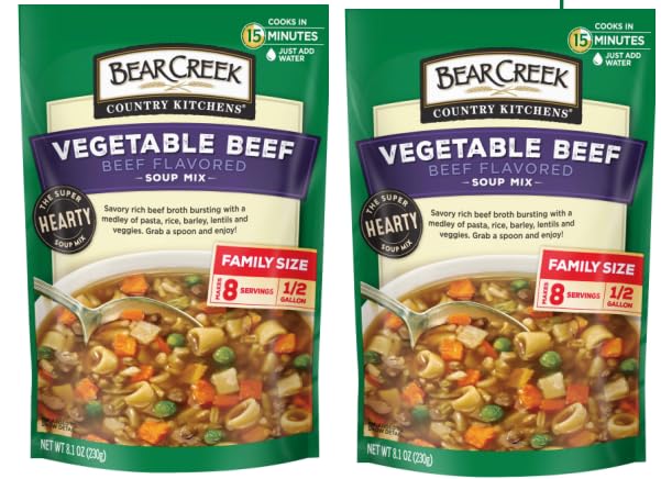 Generic Pack Of 2 VEGETABLE BEEF SOUP MIX 8.1 OZ
